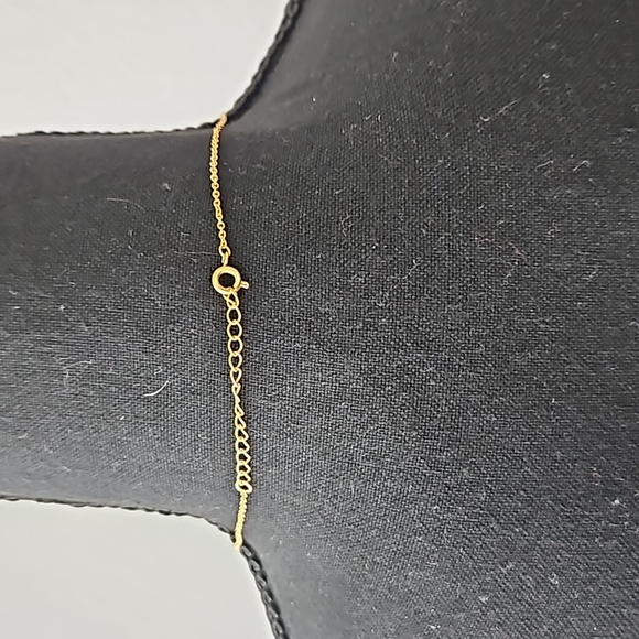 Anthropologie | J Gold Plated Necklace 18 inch - Picture 3 of 4